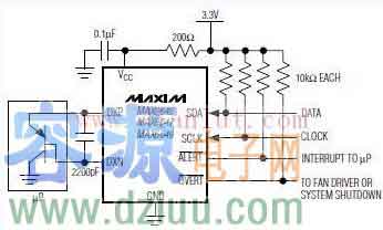 MAX6646,MAX6647,MAX6649應用電路