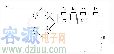 LED驅(qū)動電源電路圖四----線性IC電源.png LED驅(qū)動電源電路圖四----線性IC電源.png