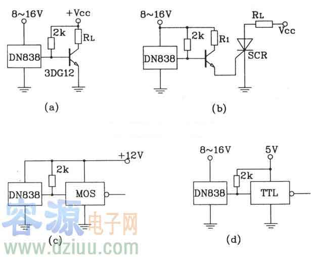 DN838傳感器的典型應用電路