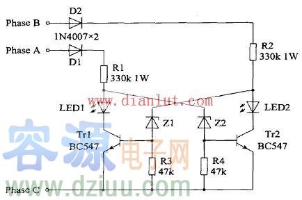 實用的相序指示電路