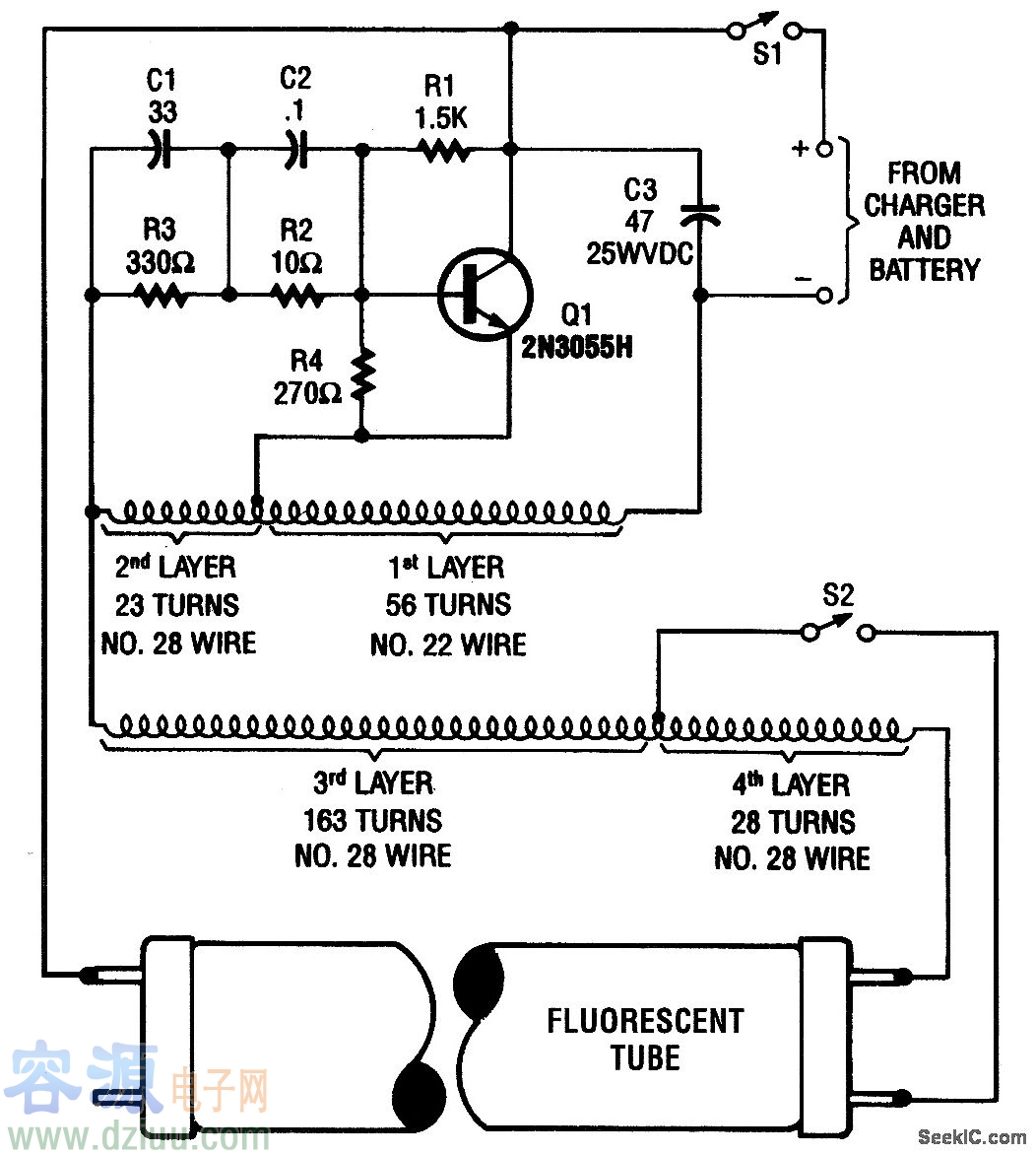 日光燈12V電源電路