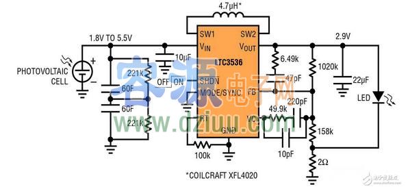 應用LTC3536制作太陽能供電型LED驅動器電路設計