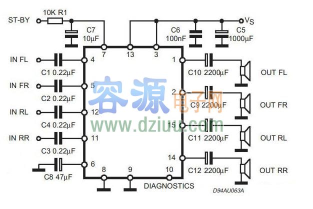 tda7377電路圖 tda7377功放電路圖