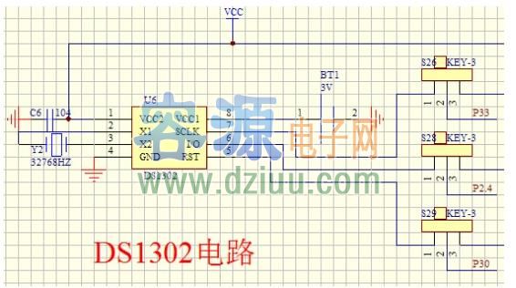 DS1302應用電路 ds1302中文資料
