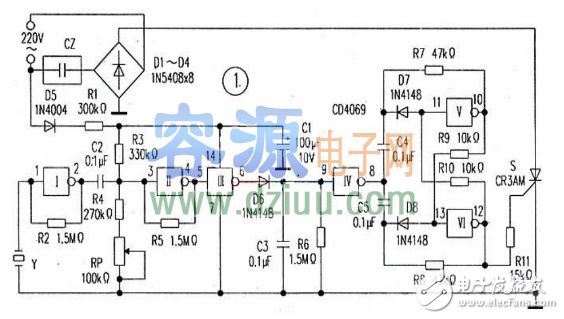 應用CD4069聲控電源插座制作