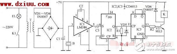 應用CD4069聲控電源插座制作