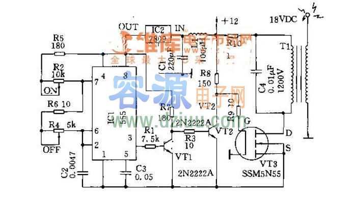 高壓脈沖發生器電路圖