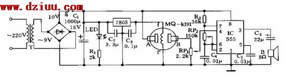 消防氣體煙霧報警器原理