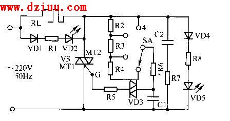 簡易電火鍋功率調節電路