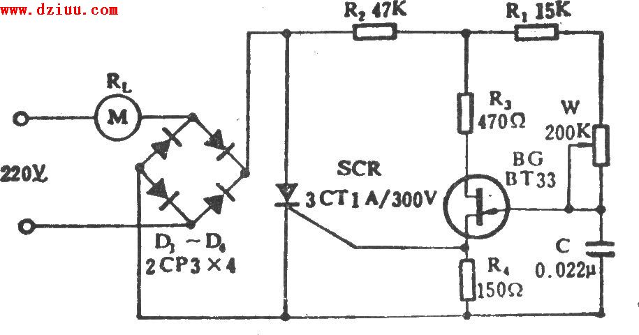 電風(fēng)扇無級調(diào)速電路