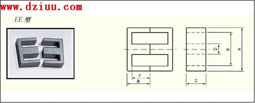 ee型磁芯參數.磁芯尺寸資料