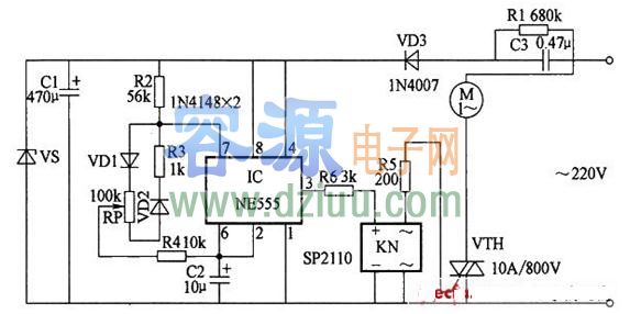 220V電動機調速電路