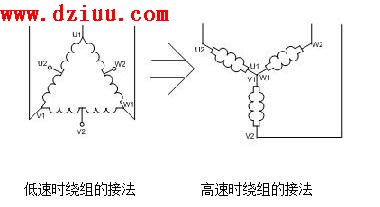 三相雙速電機控制原理圖