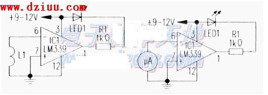 LM339制作簡易磁場檢測電路