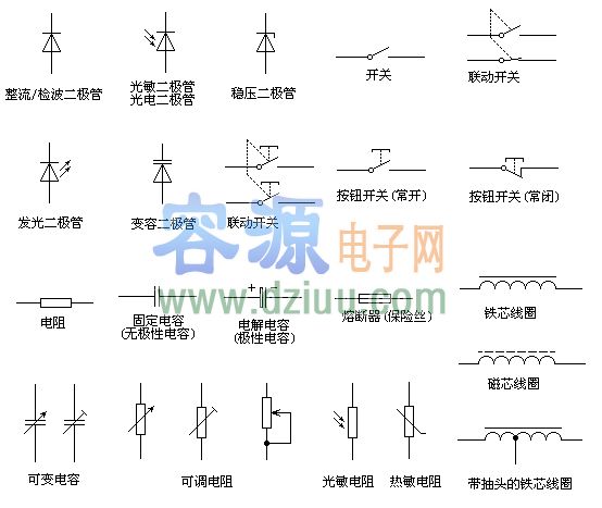電子電路圖符號大全