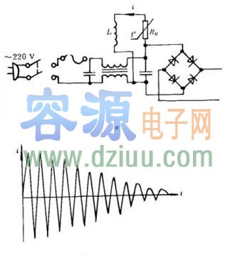 彩色電視機自動消磁電路圖