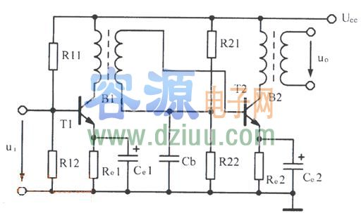 轉(zhuǎn):變壓器耦合放大電路圖