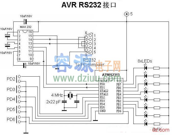 RS232接口電路圖