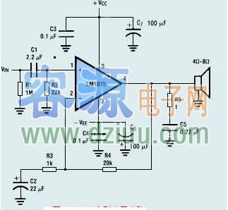 LM1875功放電路圖、應用電路