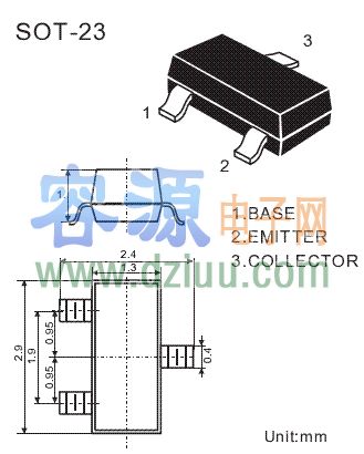三極管8550參數(shù)管腳圖