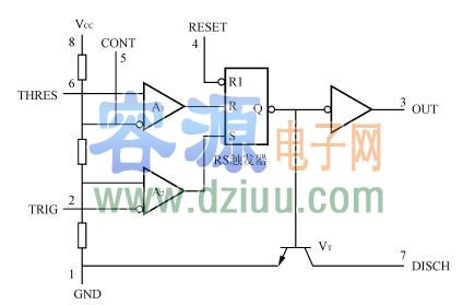 ne555引腳功能、內部電路及參數(集成電路)