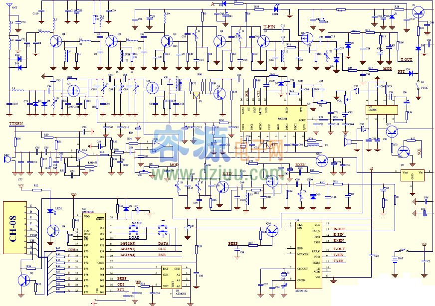 分享對講機電路圖