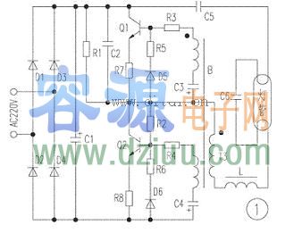 介紹電子節能燈維修電路圖