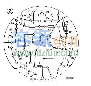 介紹電子節能燈維修電路圖