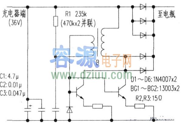 節能燈改裝成電瓶修復器制作
