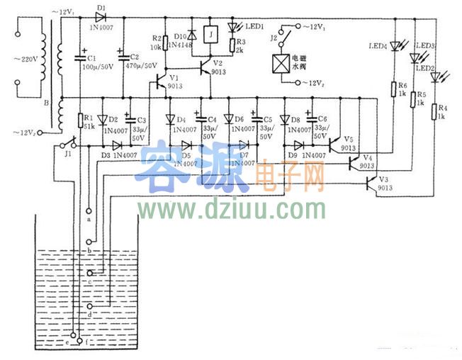 太陽能熱水器自動上水控制裝置