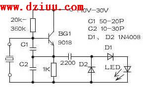 簡易晶振測試電路