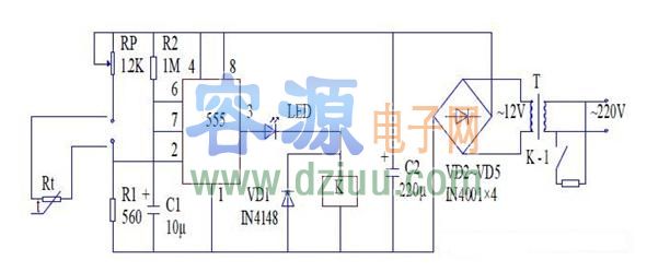魚缸水溫自動控制器電路