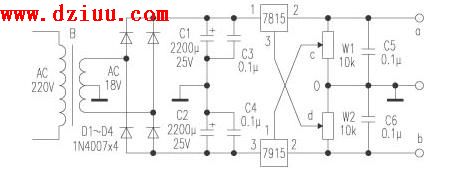 7815<a href=http://m.flswjt.cn/tags-etagid34-0.html target=_blank class=infotextkey>三端穩(wěn)壓電源電路圖</a>